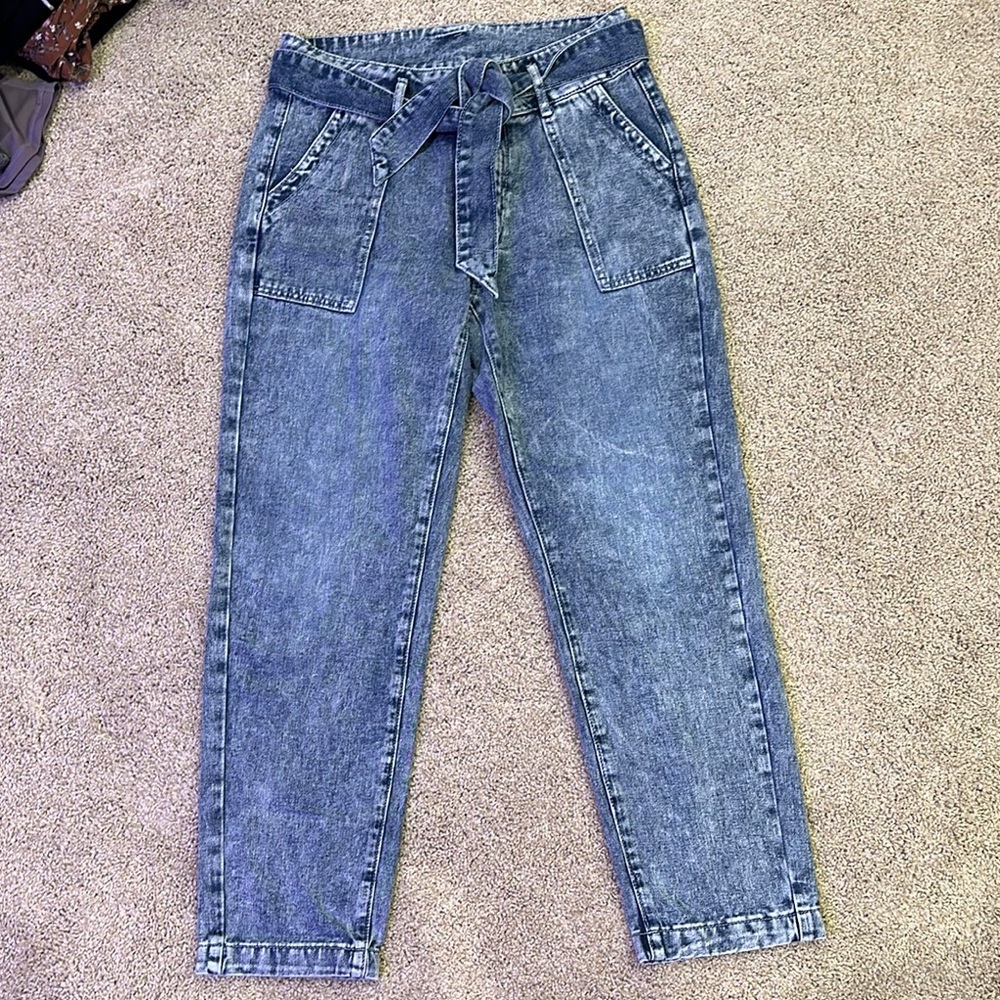 SHEIN High Rise Blue Jeans Classic Denim